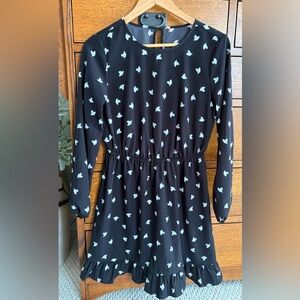 Joe Fresh Black Dress with White Accents